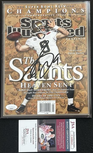 Drew brees signed 10 - signed, 2/11/10